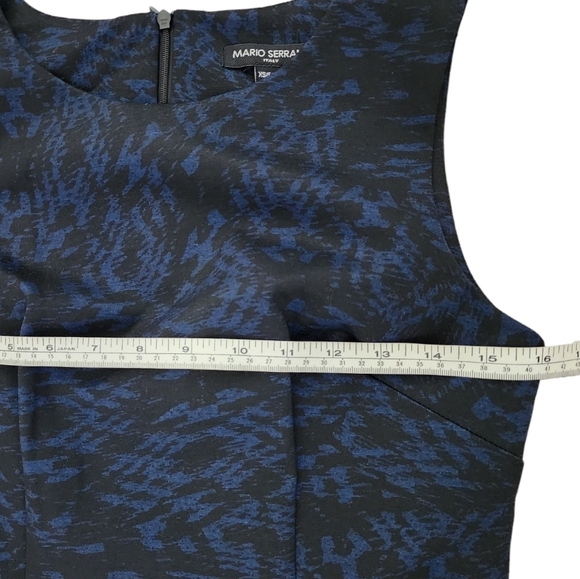 Mario Serrani Dress Black and Blue Formal Dress Size XS - Picture 2 of 8